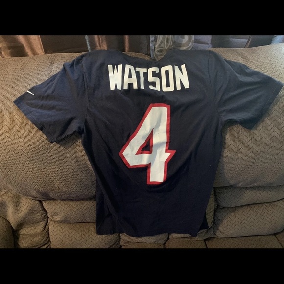 Nike Mens Deshaun Watson Houston Texans Short Sleeve T Shirt. Sz Small/blue - Picture 2 of 2